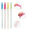 50pcs Disposable Eyelash Applicator Wands Curler Brush Set Mascara Eyebrow Spoolers Comb Spoolies Brushes Harv22