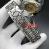 Relógios masculinos ouro rosa diamante dial topo moda quente diamante relógios diamante pulseira de aço inoxidável relógio boutique automático