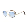 Vidano Optical 2019 luxury sunglasses for men and women fashion oval frame designer sun glasses unisex classic rimless eyewear9461569