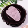 Hot Natural Rose Quartz Guasha Scraping Massage Scraper Face Massager Gua Sha Board Acupoint Face Eye Care SPA Massage tool free shiping