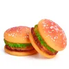Pet Chew Play Toys PVC Hamburger Dog Cat Puppy Training Sound Squeaker Vegetable Chicken Food Toy Squeaky Pets Supplies
