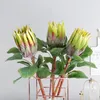 2019 Vackra konstgjorda Afrika Protea Cynaroides Silk Blommor Fake Blommor Grenar Hem Bröllopsdekoration Kransar Växter Blommor