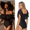 Ruffle Swimsuit Women 2019 One Piece Swimwear Female One-Piece Suits Bathing Suit Padded May Beachwear Swimming Suit For Women