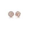 18K Rose Gold Vintage Allure Earrings Box Original for Pandora 925 Sterling Silver CZ Diamond Women Gift Stud Earrings Set