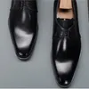 Plus maat 48 Echte lederen handgemaakte bruiloft Oxfords vierkant teen veters man formeel kleding kantoor derby schoenen voor mannelijke bql202