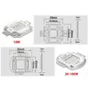 Yüksek Güç LED Çip 10 W 20 W 30 W 50 W 100 W RGB Kırmızı Yeşil Mavi SMD Işık Boncuk