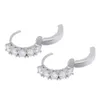 Mini boucles d'oreilles créoles glacées pour hommes et femmes, hip hop, créateur de luxe, tennis, cerceaux en diamant, clous d'oreilles, plaqué or 18 carats, bijou d'amant4200782