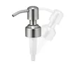 Hand Soap Dispenser Pump Tops For Amber Bottle 28/400 Stainless Steel Countertop Soap Lotion Dispenser Jar Not Included