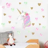 Yeni 3660cm Unicorn Duvar Sticker Çocuklar Bebek Hayvan Karikatür Pvc Unicorn Boynuzları Ev Dekor Duvar Eşyası Çıkartma Çocuk Yatak Odası Dekora2014995