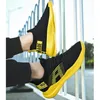 Con scatola 2022 Scarpe da corsa G.N.SHIJIA Fashion Top Quality Flying Weaving Fondo in schiuma di gomma Nero Giallo Bianco 49 Donna MenSport