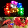 Pet dog LED luminous pendant label anti-lost creative light collar pendant dog bone shape pet supplies 7 colors