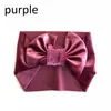 Nya hårband för barn Big Bowknot Elastic Hair Tillbehör Söt hårband Solid Färger Kids Turban Baby Girl Hoop