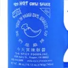 Sriracha flaska rörvatten rör rökning bong dab riggar silikon bongs gratis 14mm glasskål användning för torr ört