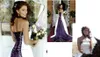 Vestidos de Noiva Modesto Cinto de Cristal Querida Espartilho com Cadarço Gótico Ao Ar Livre Country Garden Vestido de Noiva de Noiva2815