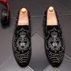 springtime Designer top casual Shoes shoes rivet Charm embroidery Flats Slip-on Loafers Luxury Sports Walking Sneakers