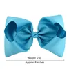 DHL Gratis Baby 8 tum Stor Grosgrain Ribbon Bow Hairpin Clips Flickor Stor Bowknot Barette Kids Hair Boutique Bows Barn Hårtillbehör