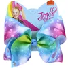 8インチJojo Siwa Bow Flower Mermaid Stars Rhinestone Clips Girls Big Hair Accessoriesヘアピンヘアバンド