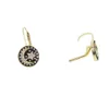 Mode 2019 topkwaliteit munt hanger gravure ster maan oorbellen voor vrouwen meisje micro verharde witte cz chique sieraden gift in goud