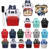 Multifunktion Kvinnor Mamma Maternity Diaper Bag Stor kapacitet USB Port Baby Nursing Ryggsäck Handväskor Baby Mummy Travel Bags3685777