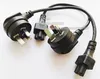 Power Adapter Cord, Right Angled Australia New Zealand 3Pin Male plug to IEC320 C5 Female Adapter Cable 30CM /10pcs