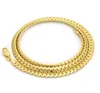 Miami Cuban Link Chain 14K Pozłacany Naszyjnik 4 mm 24 "