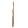 Cojue Doğal Bambu Diş Fırçası Yumuşak Çevre dostu Malzeme Bambu Saplı Ağız Bakımı Toothbrus Seyahat Fırçası Ahşap Renk