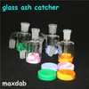 vattenpipor Bong 14mm 18mm Tjock Pyrex Bubbler Ash Catcher 45 90 graders glas Ashcatcher vattenrör