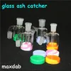 hookahs Glass Ash Catcher Bubbler Perc Ashcatcher bong wax Container dabber tool silicone hand pipes