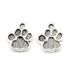 Paw Print Alloy charm Pendants 200Pcs/lot Antique silver Fashion Jewelry DIY Fit Bracelets Necklace 12*15mm