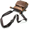 2020 new arrival Genuine Leather Men Waist Packs Phone Pouch Bags Waist Bag Male Small chest Shoulder Belt Bag small Packs1