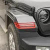 Sobrancelha abajur Proteção roda vermelha ABS Farol guarnição da tampa para o Jeep Wrangler JL 2018+ Acessórios Car Sahara