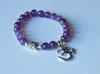 SN0198 New Design Luck Bracelet Crystal Amethyst natural stone OM bracelet oga meditation spirituality Third Eye Chakra transition Bracelet