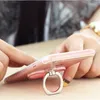 Liquid Finger Grip Rotating 360 Luxury Ring Hook Holder Bling Glitter Heart Universal Mobiltelefon Stativ för iPhone 6 7 8