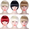 Kadın Sahte Patlama Uzantıları Yanlış Fringe Klip Saçak Saç Pençeleri Kahverengi Sarışın Yetişkin Moda Saç Uzantıları Şapkalar