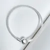 Kvinnor Sterling Silver Mesh Armband Bangle Armband Sommar Smycken För Pandora Ball Clasp Armband med Original Box Sets