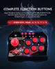 4 em 1 USB Wired Game Controller Arcade Combate Joystick vara para PS3 para Nintend Mudar PC Gamepad para Android TV 10 Botões