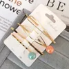 Ny Arvial Korea Fashion Metal Hairpins Pearl Färgglada pärlor Hårklipp Frisyr Design Tillbehör Hårstilingsverktyg 15Pair / 60PCS