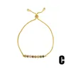 New Trendy Women Bracelets Yellow Gold Plated Colorful CZ Tennis Charm Bracelet for Girls Women Nice Gift for Friend