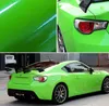 Super Gloss Green Vinyl Film Car Wrap Foil With Air Release Bubbles Free With 3 Layers Glossy Car Wrapping Sticker 1.52x20 meters