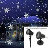 Schneefall-Projektor, Weihnachtsbeleuchtung, Außenprojektor, IP65, beweglicher Kopf, Laser-Schnee-LED-Bühnenlicht für Weihnachtsparty-Lichter