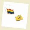 10pcs/lot Rainbow Flag Lapel Pin Colors Gay Pride Hat Tie Tack Badge Pin