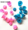 Siliconen krullen 10 stks/set kapsel zacht haarverzorging diy peco roll haarstijl roller salon zachte siliconen roze kleur haarroller