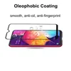 Svart full täckningsskärm Protector Edge Lim Temperat glas för Samsung A20 A20S A10E LG Escape Plus K40 K50 Motorola E6 Metro Boost