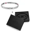 Raino Rostfritt stål Bioenergi armband Fashion Health Fir Bangle magnetiska smycken armband hologram armband4771117