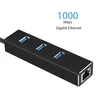 USB .0 Тип-C USBC HUB 1000MBPS Gigabit Ethernet Адаптер для сетевой карты RJ45 LAN 3 Port USB3.0