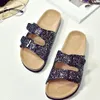 Summer Flats Sandals Cork Slippers Slippers طباعة ألوان منزلية مختلطة الحجم 35-44302x