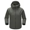 Mens Plus Size Winter Outdoor Hunting Coat Thicken Lining Hooded Tactische Jas Waterdichte Soft Shell Windbreaker D25