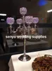 Wedding table centerpiece crystal candle holder 5 arms crystal candelabra for home decor senyu0007