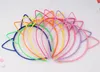 Cat Ear Headbands Hairbands Party Costume Daily Decorations Party Headwear for Women Girls Candy Colors Plastic Hair Sticks