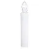 10PCS CK01 - WM1007B Flameless LED Taper Candle Nights Light Warm White with Remote Control for Christmas Decor